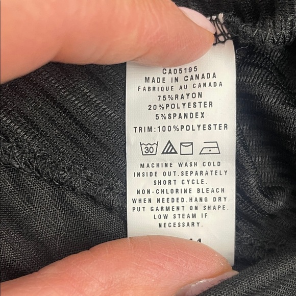 Picadilly Black Sleeveless Cowl Neck Top Faux Leather Sz S - Picture 8 of 11